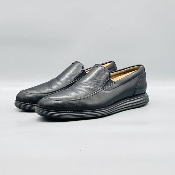 Cole Haan Shoes Mens 10.5 Black Leather Grand OS Loafers Slip On Dress Oxford main image 5